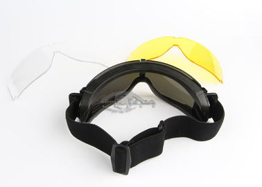 PPEの規定の安全ガラスのAirsoft X800の黒色UV400の保護 サプライヤー
