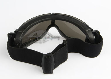 PPEの規定の安全ガラスのAirsoft X800の黒色UV400の保護 サプライヤー